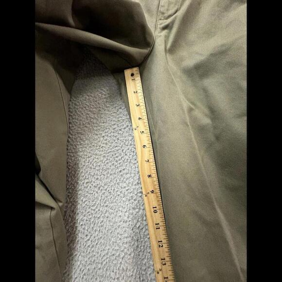 LL Bean Pants Mens 40 36 Khaki Beige Cotton Natural Fit Flat Front Straight Leg - Picture 7 of 12